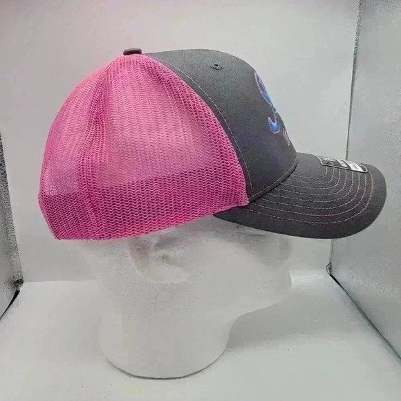 Brand New Richarddon 112 Embroidered SnK Trucking Women's Hat Gray Pink - Picture 2 of 10